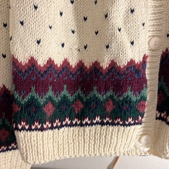 First Concepts Womens Hand Knitted Cardigan Sweater Size Small - Picture 4 of 8